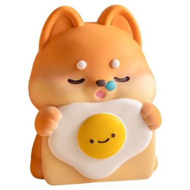 Imagem de Money Bank Creative Cartoon Toast Dog PVC para crianças 15x16x20cm - y