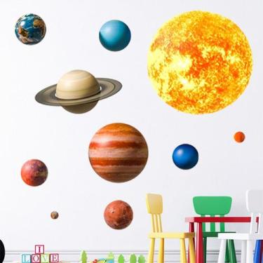Imagem de Adesivos de parede Solar System Planets PVC autoadesivos 50x70cm - yiw