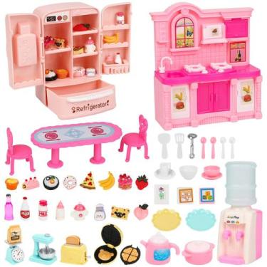 Imagem de Suprimentos de cozinha Dollhouse SOTOGO 58 peças para bonecas