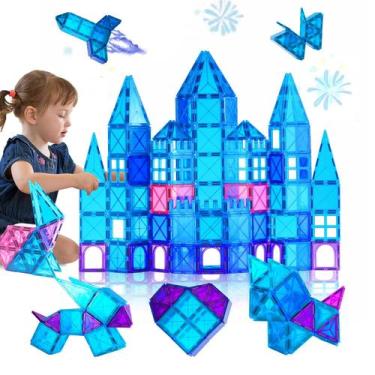 Imagem de Blocos de construção magnéticos TOAYALAKY 34 unidades para crianças de