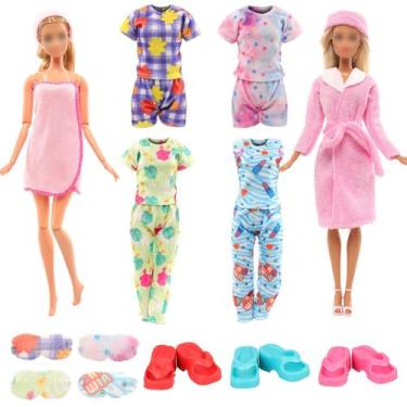 Imagem de Conjunto de roupas e acessórios para bonecas, 11 unidades para boneca 