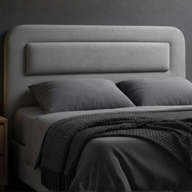 Imagem de Cabeceira para Cama Casal Moderna Estofada Suede 150cm - Decor Box