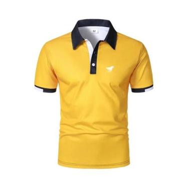 Imagem de Camisa Polo Masculina De Verão Com Estampa De Logo, Manga Curta, Casua