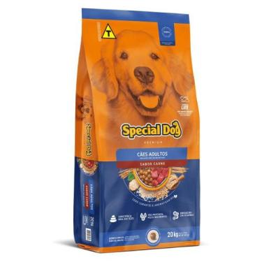 Imagem de Ração Special Dog Carne para Cães Adultos 20 kg - MANFRIM