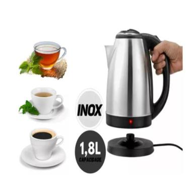 Imagem de Chaleira Leiteira Elétrica Jarra 1100w Inox 110v 1,8l - Hauskraft