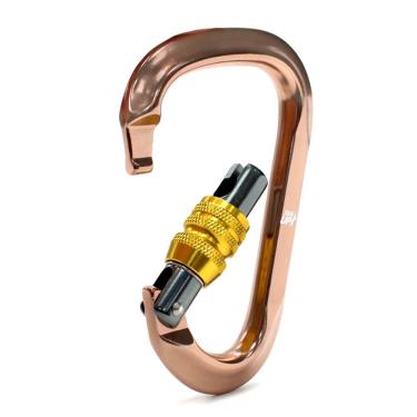 Imagem de Mosquetão Hms 24kn Sideup Trava Rosca Bronze Ce En Nbr