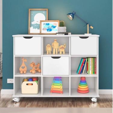 Imagem de Nicho Organizador com 3 Gavetas Qmovi Branco