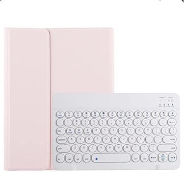 Imagem de HAODEE Para o teclado sem fio de 12,9 polegadas do iPad com caixa de retroilumos com teclado com teclado (Color : Pink, Size : For air pro 10.5)