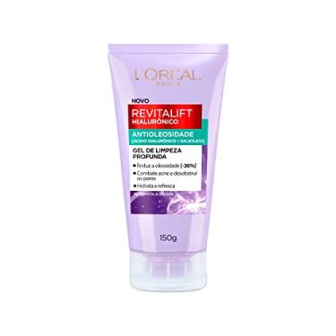 Imagem de L'Oréal Paris Revitalift Hialurônico Gel de Limpeza Facial Antioleosidade com Ácido Hialurônico e Salicílico Limpeza Profunda e Controle de Oleosidade 150g