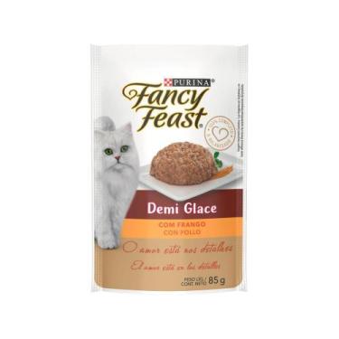 Imagem de Ração Úmida Para Gato Adulto Sachê Fancy Feast - Demi Glace Frango 85G