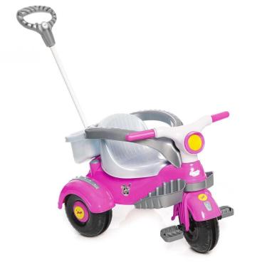 Imagem de Carrinho de Passeio e Pedal Infantil Velocita Classic Rosa 0994 Calesita