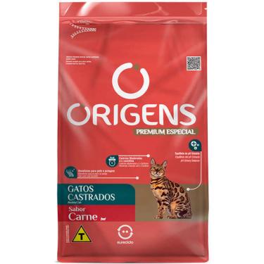 Imagem de Ração Seca Origens Carne para Gatos Castrados - 3 Kg