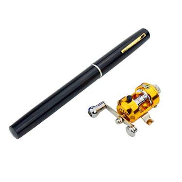 Imagem de PortÁTil TelescÓPico 38inch Mini Caneta Vara De Pesca E Bobina Combos, Caneta Vara De Pesca Com Roda De Carretel, Para Rio, Lago, ReservatÓRio, Pesca No Gelo Etc