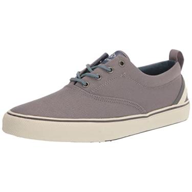 Imagem de Sperry Striper II CVO SEACYCLED Tênis masculino, nylon cinza, tamanho 41, Nylon cinza, 40