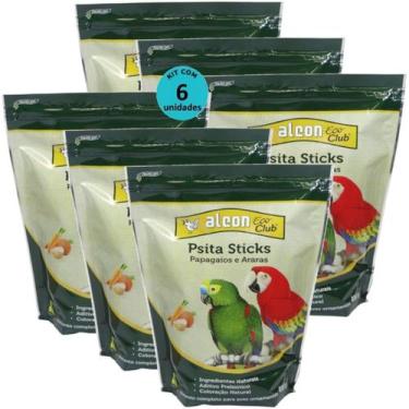 Imagem de Alcon eco club psita sticks 450g kit com 6 para papagaios e araras