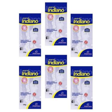 Imagem de Hene em Gel Divina Dama Indiano 06x180gr Preto Medio (Preto Natural) P