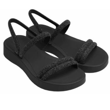 Imagem de Sandalia Papete Feminina Anatomica Zaxy Glitter, 37, Preto