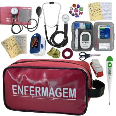 Imagem de Kit De Enfermagem Completo Medidor Glicose Aparelho Pressao - PREMIUM,