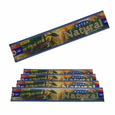Imagem de Incenso Natural Satya - Natural 15g Purificação Energética Harmonizaçã