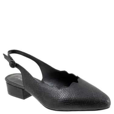 Imagem de Trotters Sapatos femininos, Cobra preta, 10 Wide