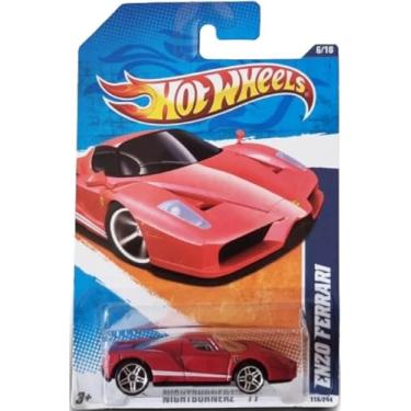 Imagem de Hot Wheels Red Enzo Ferrari 1:64 Scale Die-Cast Metal Car Model