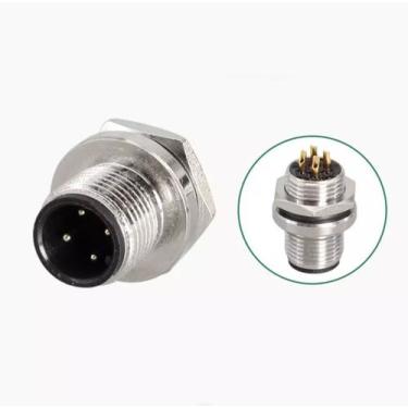 Imagem de Conector m12 painel 4 pinos macho - AOTORO