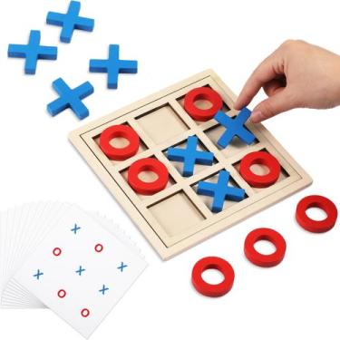 Imagem de Tic Tac Toe Game Seenelling Jumbo Wooden Dementia Activity