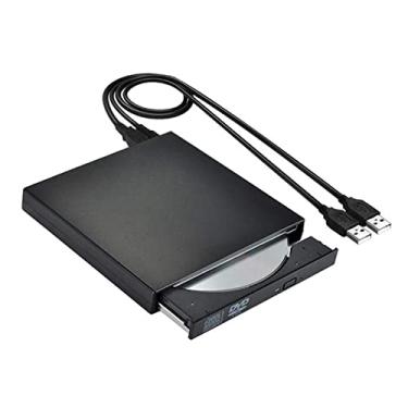 Imagem de Leitor de DVD USB 3.0 Slim Leitor de CD Externo Leitor de DVD Portátil Leitor de DVD Gravador Drive Burner Unidades Óticas para Laptop Mini Dv Player (Cor: CD-DVD-1002-preto)