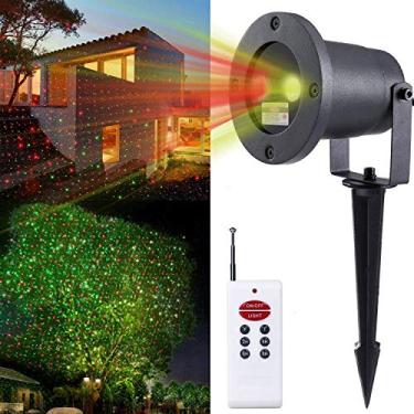 Imagem de Can You Imagin Moving Green And Red - Projetor De Paisagem A Laser 2 Cores Com Controle Remoto Para Decoração Paisagismo, Iluminação Natalina, Luzes Natal Áreas Externas, Incrível