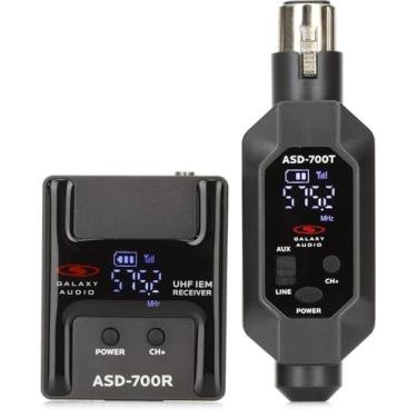 Imagem de Galaxy Audio Sistema de monitoramento intra-auricular ASD-700 digital UHF sem fio - pacote único, B6 - transmissor de plug-in, 15 canais, receptor Bodypack, conjunto de fones de ouvido - B6, 571-585