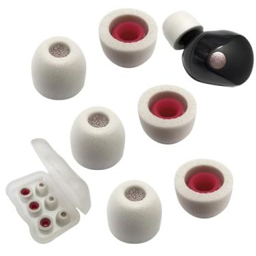 Imagem de Luckvan Ponteiras De Substituição Para Fones Ouvido Extra Pequenos Espuma Viscoelástica Sony Wf-1000Xm5 Wf-1000Xm4 3 Pares Cinza