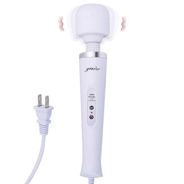 Imagem de YEVIOR Massageador portátil poderoso com fio com 10 configurações de pulso, vibração forte para mulheres, massageador de terapia corporal total pessoal para recuperação de esportes, dores musculares