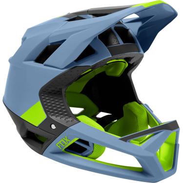 Imagem de Capacete Fox Proframe Blocked Azul/Verde