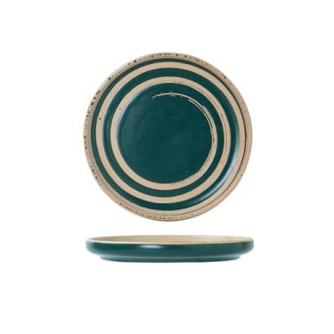 Imagem de Prato de cerâmica doméstico japonês criativo grande - prato de pizza de 20 cm