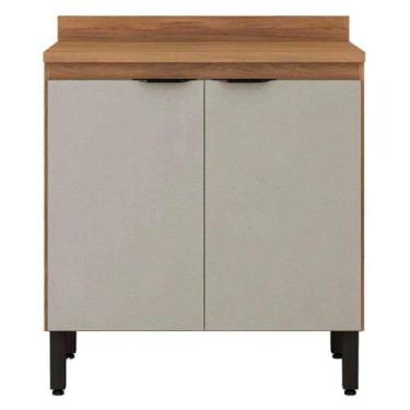 Imagem de Balcão Firenze 80cm 2 Portas com Tampo 93221 Demóbile, Amendola Touch 