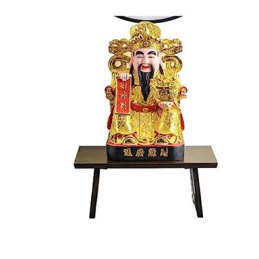 Imagem de Gabinete de altar budista nicho budista moderno pequeno desktop casa sala de estar Deus da riqueza oferta para Taiwan Nova plataforma de estilo chinês Guanyin Bodhisattva Buddha plataforma altar
