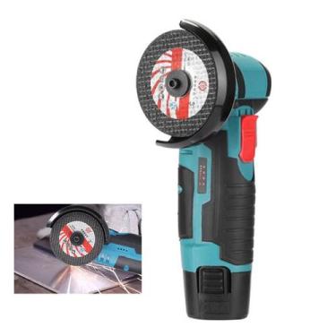 Imagem de Esmerilhadeira Portatil Sem Fio Lixadeira Serra Angular Corte Poliment