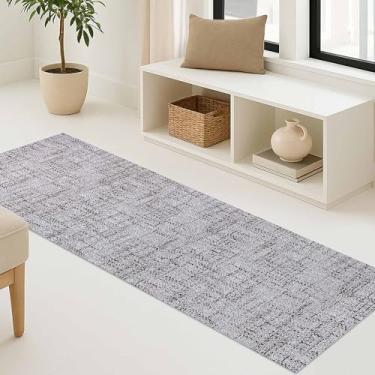 Imagem de Tapete Passadeira Beira Cama Mescla Antiderrapante 0,65 x 2,50 Marrom Claro