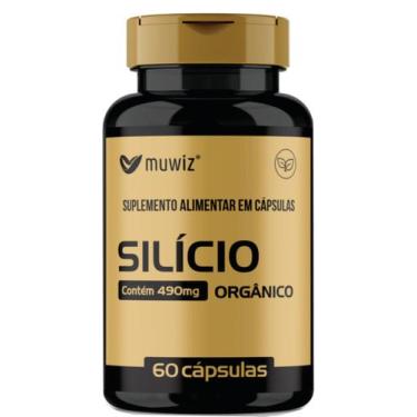 Imagem de Silicio Organico 490mg 60 Cápsulas 2 Frascos x  60 caps  120 caps - MU