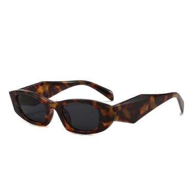 Imagem de Óculos de sol retrô tartaruga com armação grossa, feminino e masculino (2)