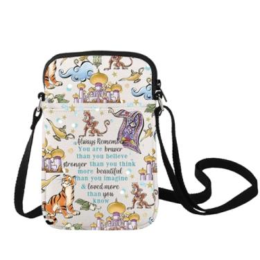 Imagem de LEVLO Jasmine Princess Bolsa tiracolo Jasmine Fans Gift Jasmine Shoulder Bag Jasmine Movie Fans Merchandise, Jasmine C Bag