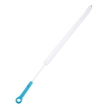 Imagem de OPPWONG Ferramenta de Limpeza de Drenagem, Escova de Drenagem de Chuveiro, Comprimento Adequado de 28 Polegadas para Picareta de Lixo, Pia de Casa e Cozinha, Ralos, Vaso Sanitário (Azul)