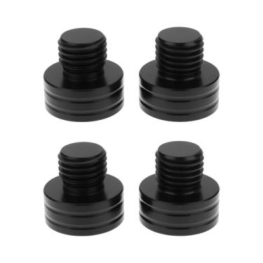 Imagem de YINETTECH 4 peças M10 x 1,25 mm parafusos de plugue de espelho LH RH 8 mm comprimento da rosca alumínio compatível com Yamaha MT09 MT10 XSR 900 XSR 700 FZ1 FZ8