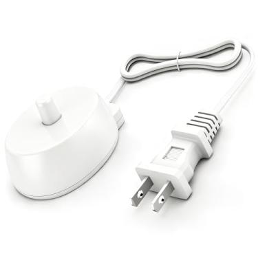 Imagem de Substituição do carregador para base Oral B compatível com escova de dentes elétrica Braun IO Series 3 4 5 6, 3757, 1000, 1500, 2000, 3000, 5000, 7500, cabo de alimentação à prova d'água Genius