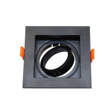 Imagem de Spot Recuado De Embutir Quadrado Móvel Mr11 Preto Taschibra