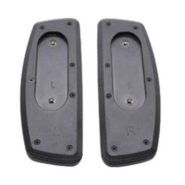 Imagem de MERIGLARE Descanso de braço de substituição para cadeira de escritório, 2 peças com furo de montagem, resistente ao desgaste, acessórios duráveis, universal, Montagem Fixa