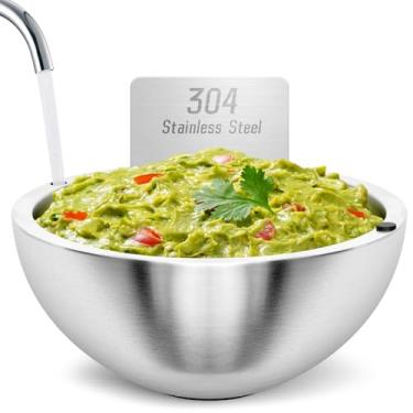 Imagem de bd.Ai Tigela de resfriamento de 1,5 g, câmara de gelo de aço inoxidável 304 para salsa, salada, molhos – Tigela de servir fria ou quente para buffet e festas