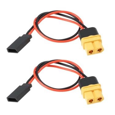 Imagem de SING F LTD 2 peças XT60 soquete para Futaba cabo de carregamento 20 cm 20AWG para drone modelo RC bateria