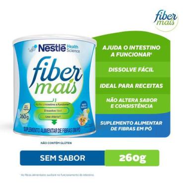 Imagem de Suplemento Alimentar de Fibras Fibermais Sem Sabor 260g - FIBER MAIS