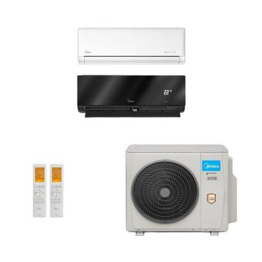Imagem de Ar-Condicionado Multi Split Inverter Midea 36.000 (1x Evap HW 9.000 + 1x Evap HW 24.000) Quente/Frio 220V								